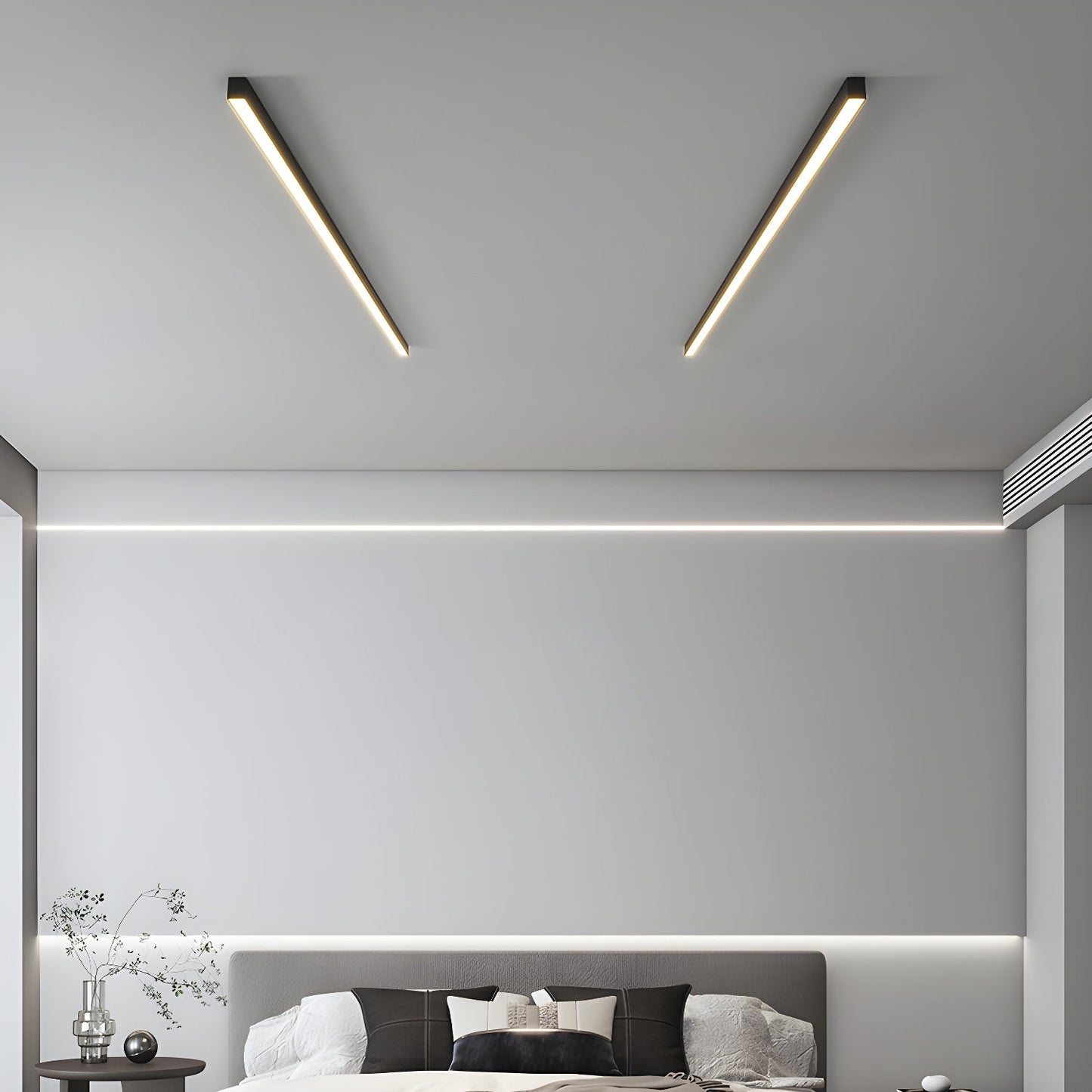 Linear Ceiling Light | Ultra Slim Metal & Acrylic | Multiple Sizes Available