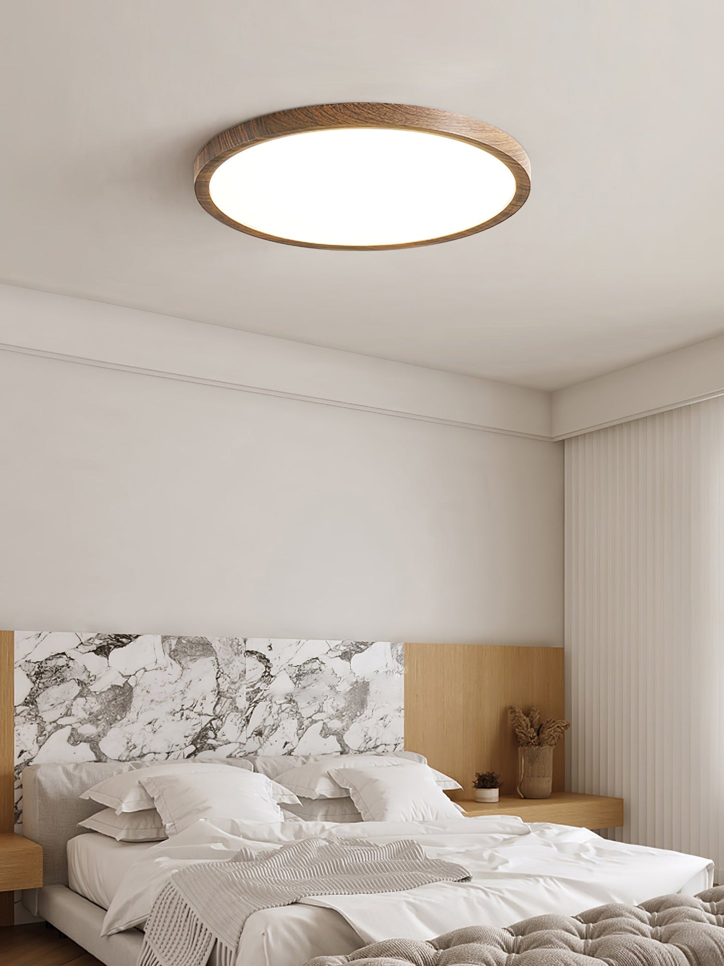Round Ceiling Light | Ultrathin Acrylic & Metal | Multiple Sizes Available