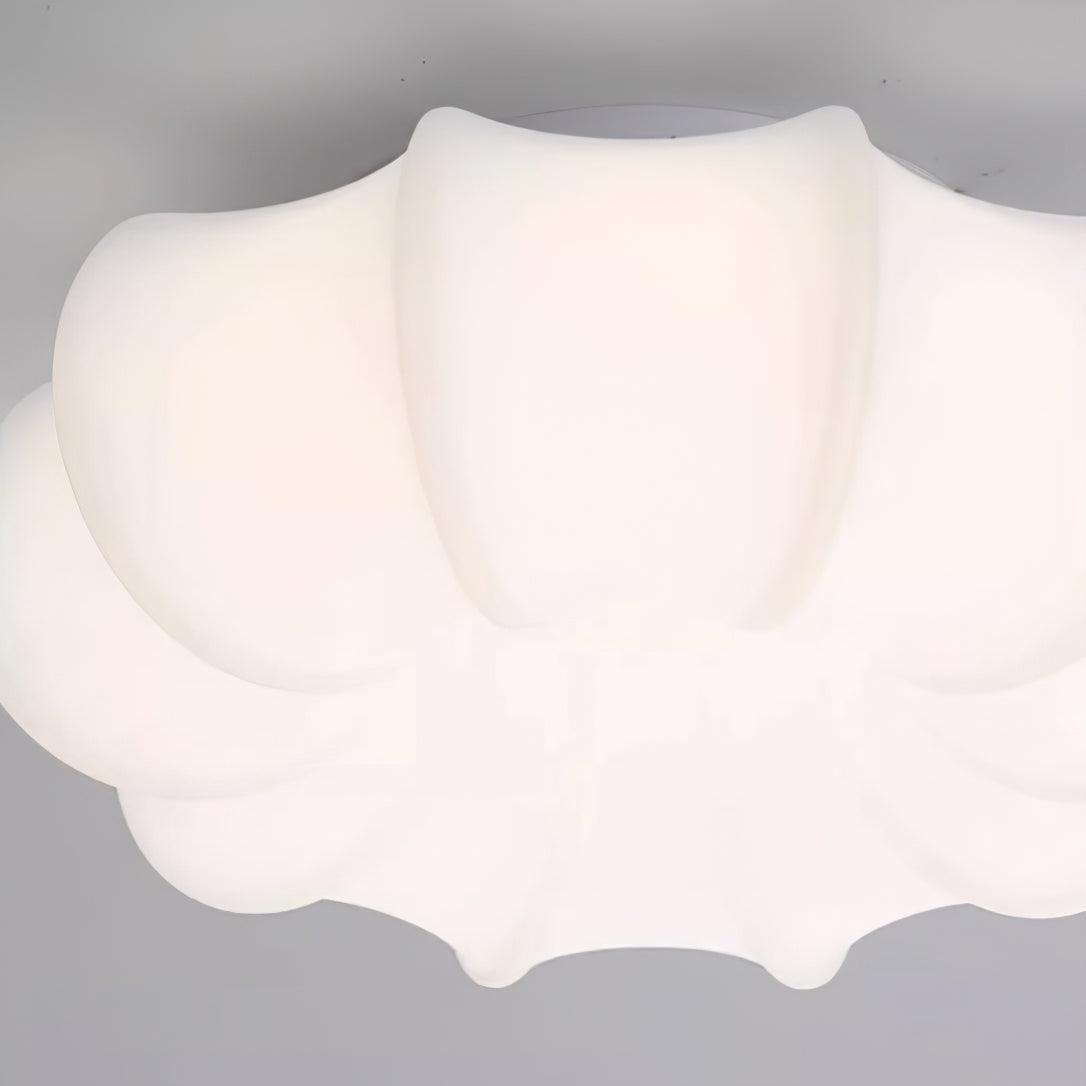 Umbrella Ceiling Lamp | White Metal & Acrylic | 45cm Diameter