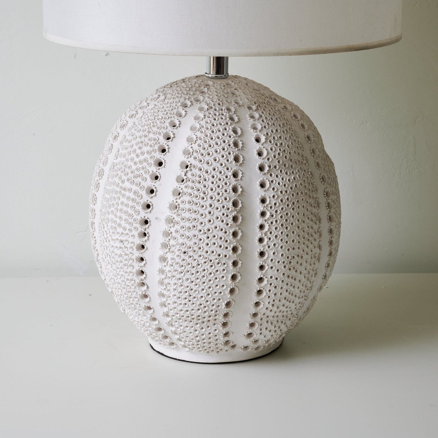 Ceramic Table Lamp | Soft White Finish | 60cm Height