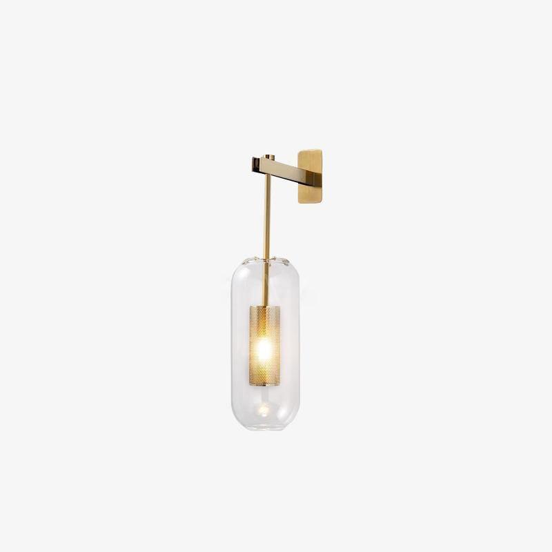 Vadim Wall Lamp | Metal & Glass | Black, Copper, Gold Finish