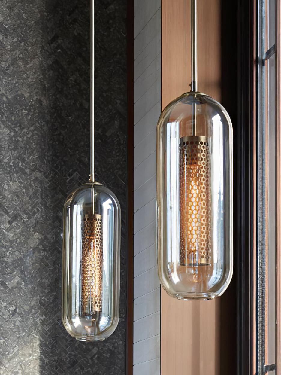 Vadim Wall Lamp Set | Glass & Metal | Black or Gold