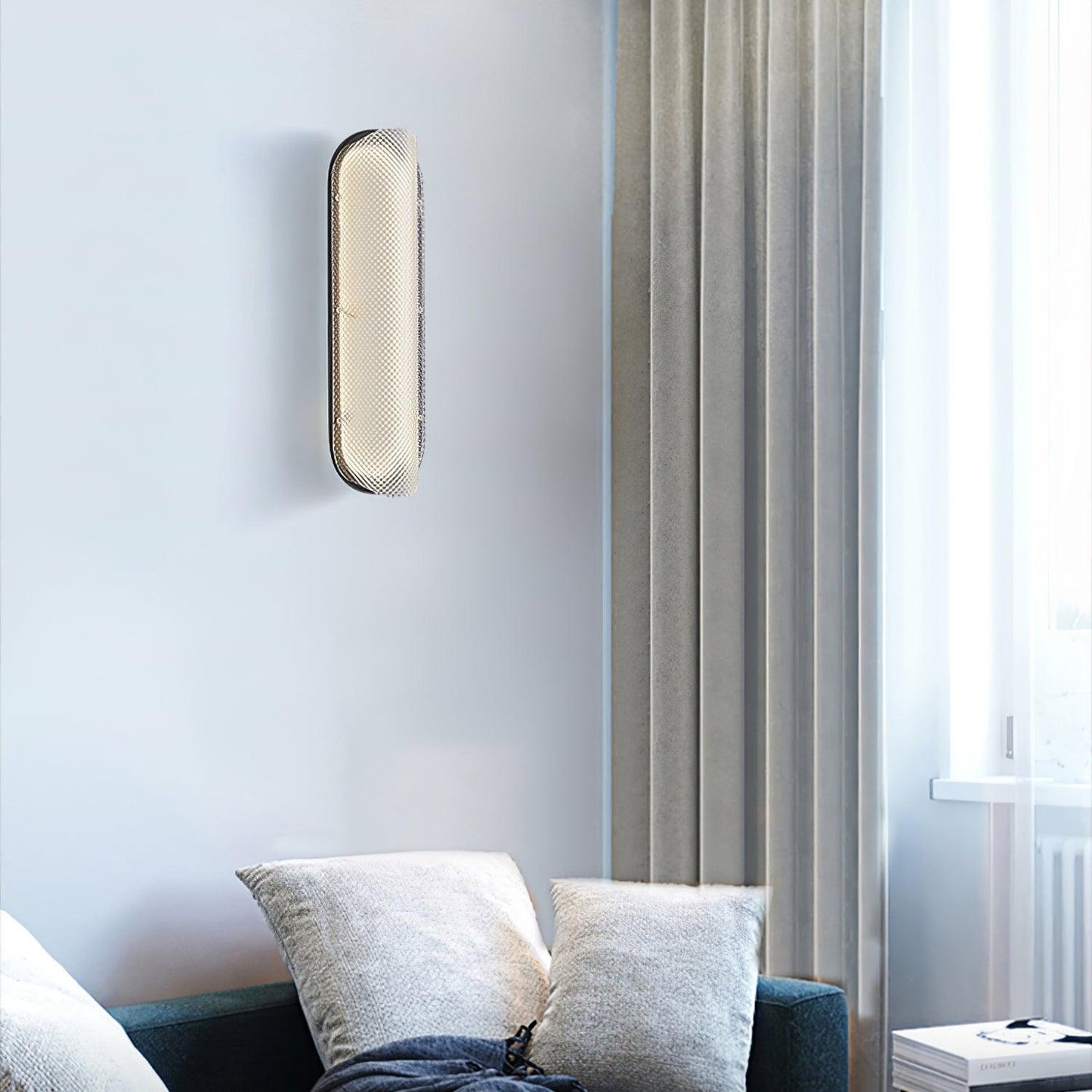 Vale Wall Lamp Set | Metal & Glass | Black Finish