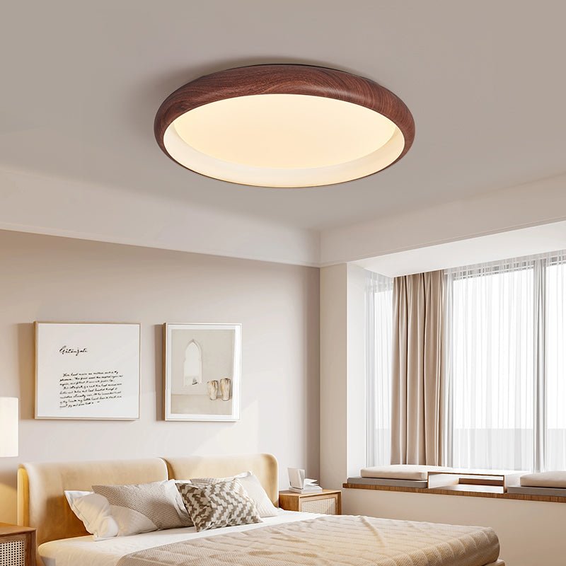 Valencia Ceiling Light | Walnut Finish | 45cm or 55cm Diameter