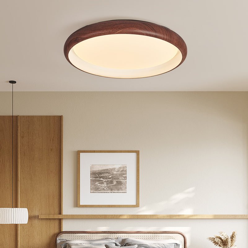 Valencia Ceiling Light | Walnut Finish | 45cm or 55cm Diameter
