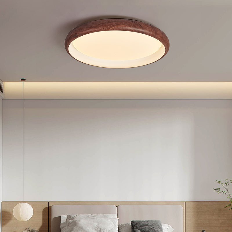 Valencia Ceiling Light | Walnut Finish | 45cm or 55cm Diameter
