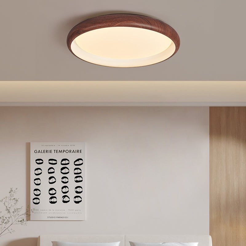 Valencia Ceiling Light | Walnut Finish | 45cm or 55cm Diameter
