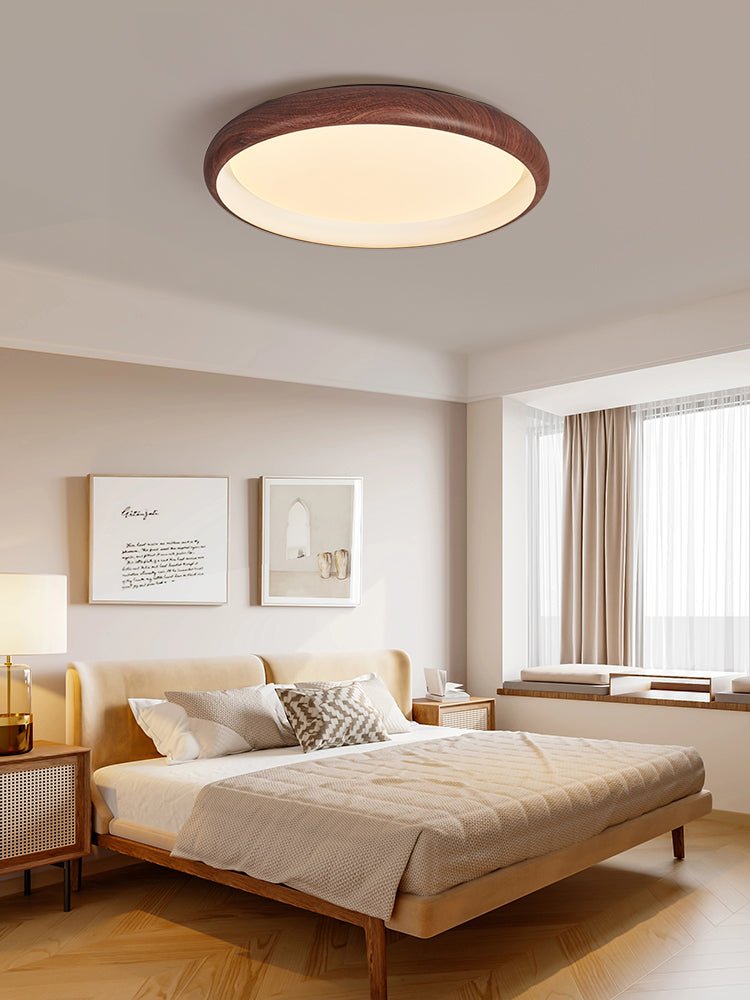 Valencia Ceiling Light | Walnut Finish | 45cm or 55cm Diameter