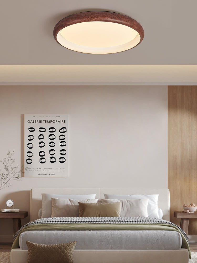 Valencia Ceiling Light | Walnut Finish | 45cm or 55cm Diameter