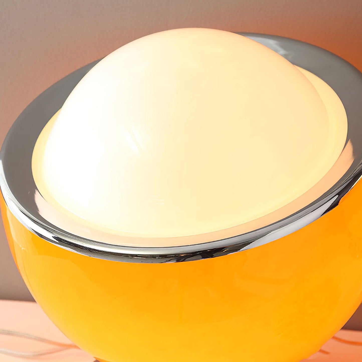 Valeria Table Lamp | Stainless Steel & Glass | Chrome with Colorful Shades