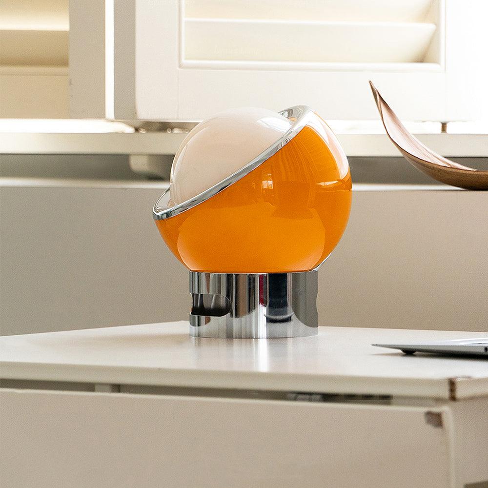 Valeria Table Lamp | Stainless Steel & Glass | Chrome with Colorful Shades