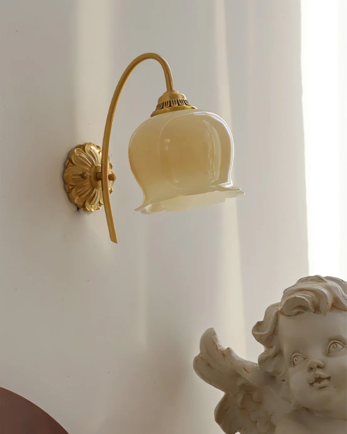 Valley Flower Wall Lamp | Solid Brass & Resin | Set of 2