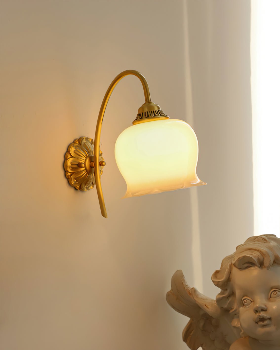 Valley Flower Wall Lamp | Solid Brass & Resin | Set of 2