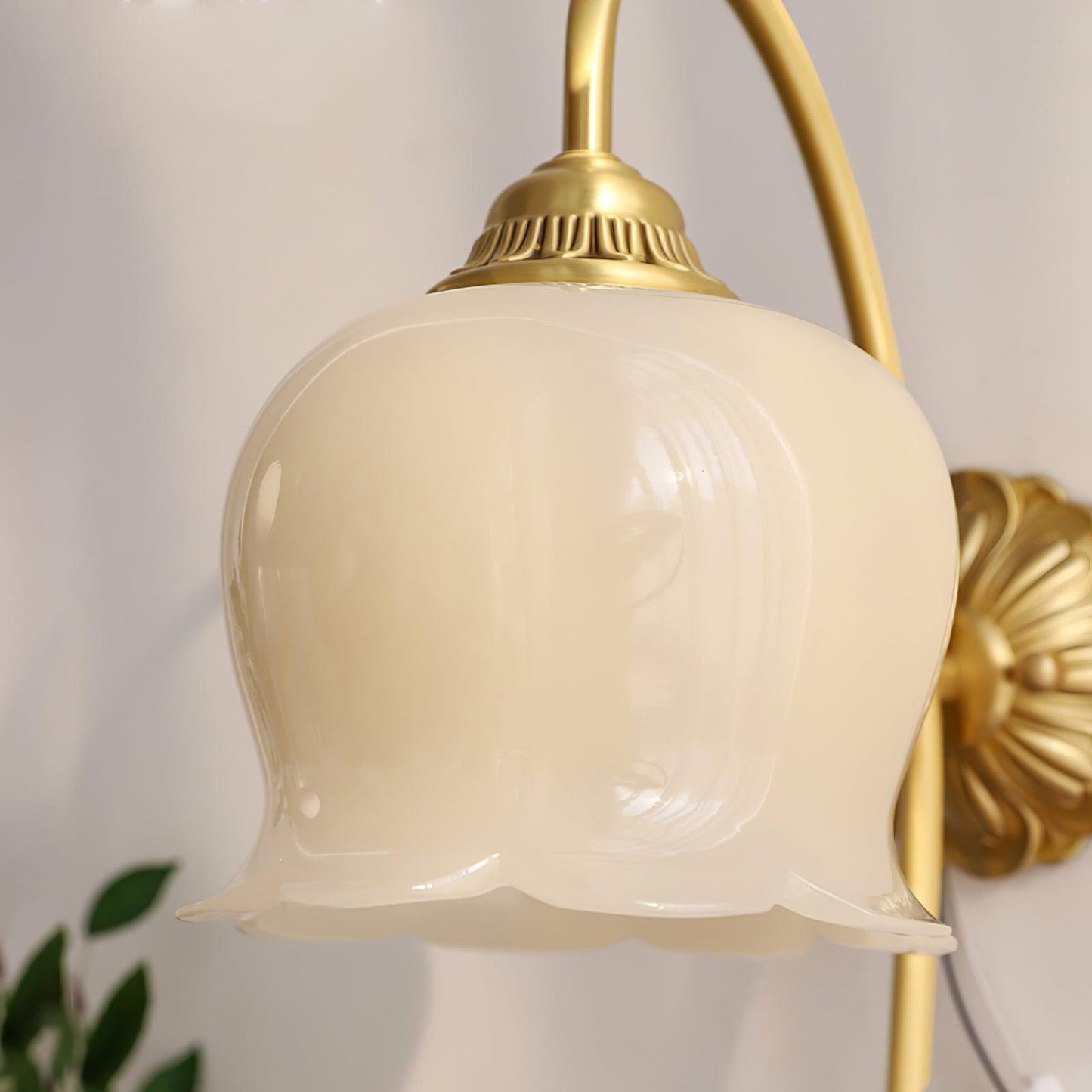 Valley Flower Wall Lamp | Solid Brass & Resin | Set of 2