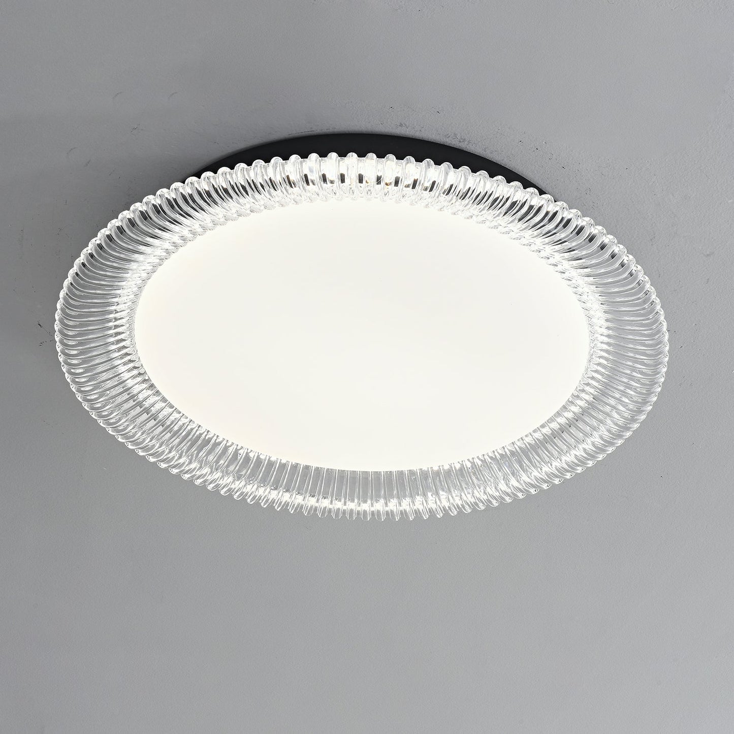 Vanguard Ceiling Light | Metal & Acrylic | Black Finish, 40cm/50cm Diameter