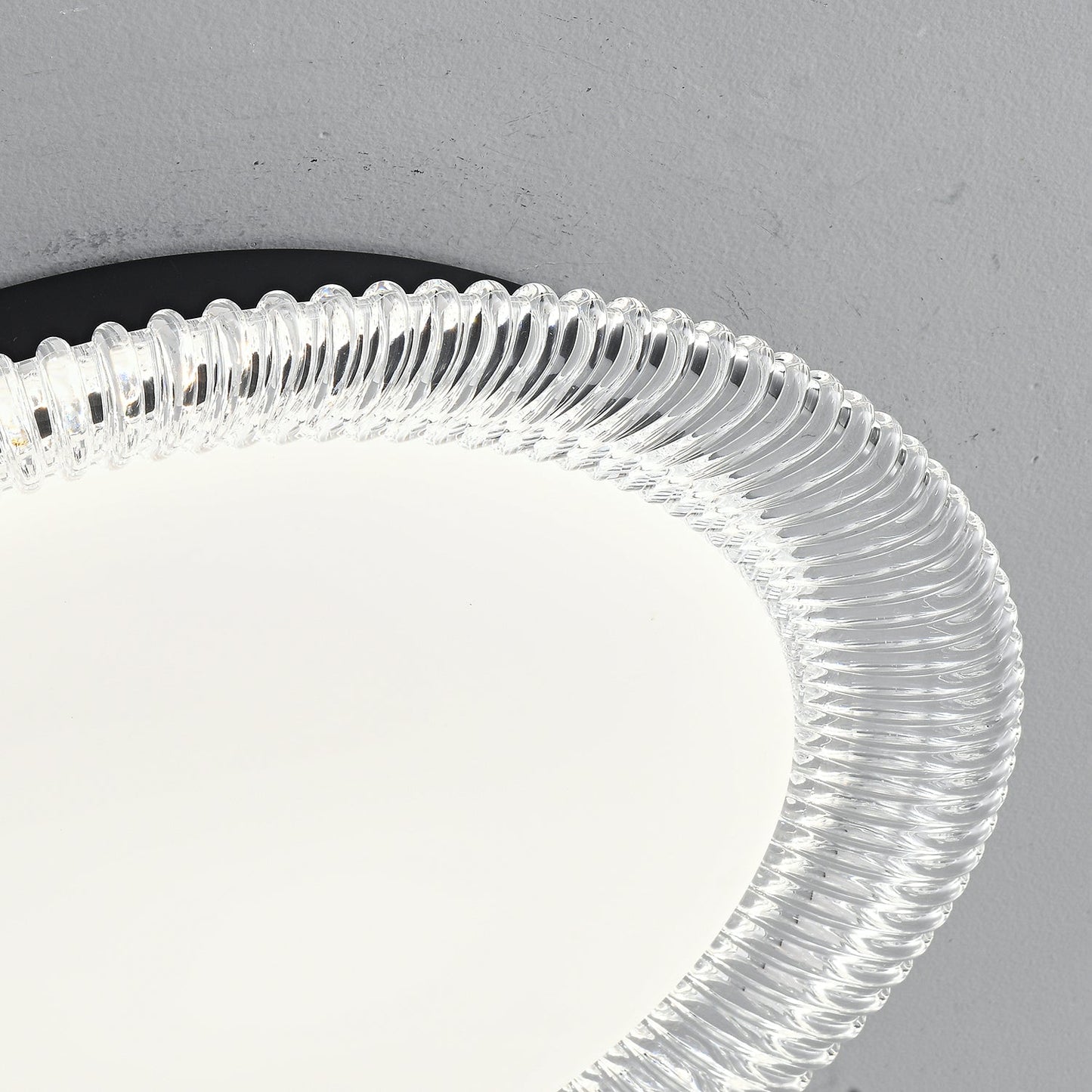 Vanguard Ceiling Light | Metal & Acrylic | Black Finish, 40cm/50cm Diameter