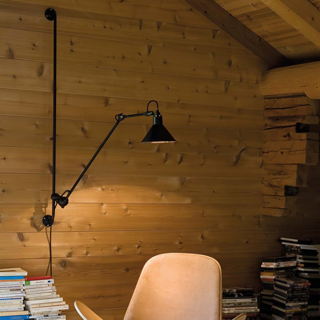 Wall Light | Matte Black Metal | Adjustable Arm