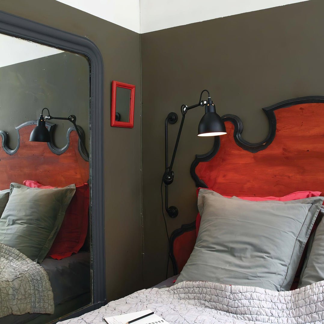 Wall Light | Matte Black Metal | Adjustable Arm