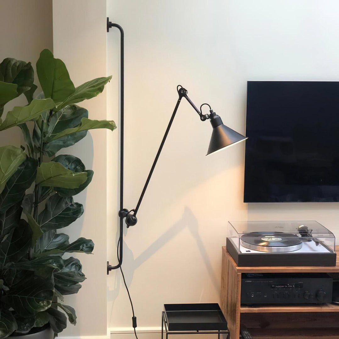 Wall Light | Matte Black Metal | Adjustable Arm