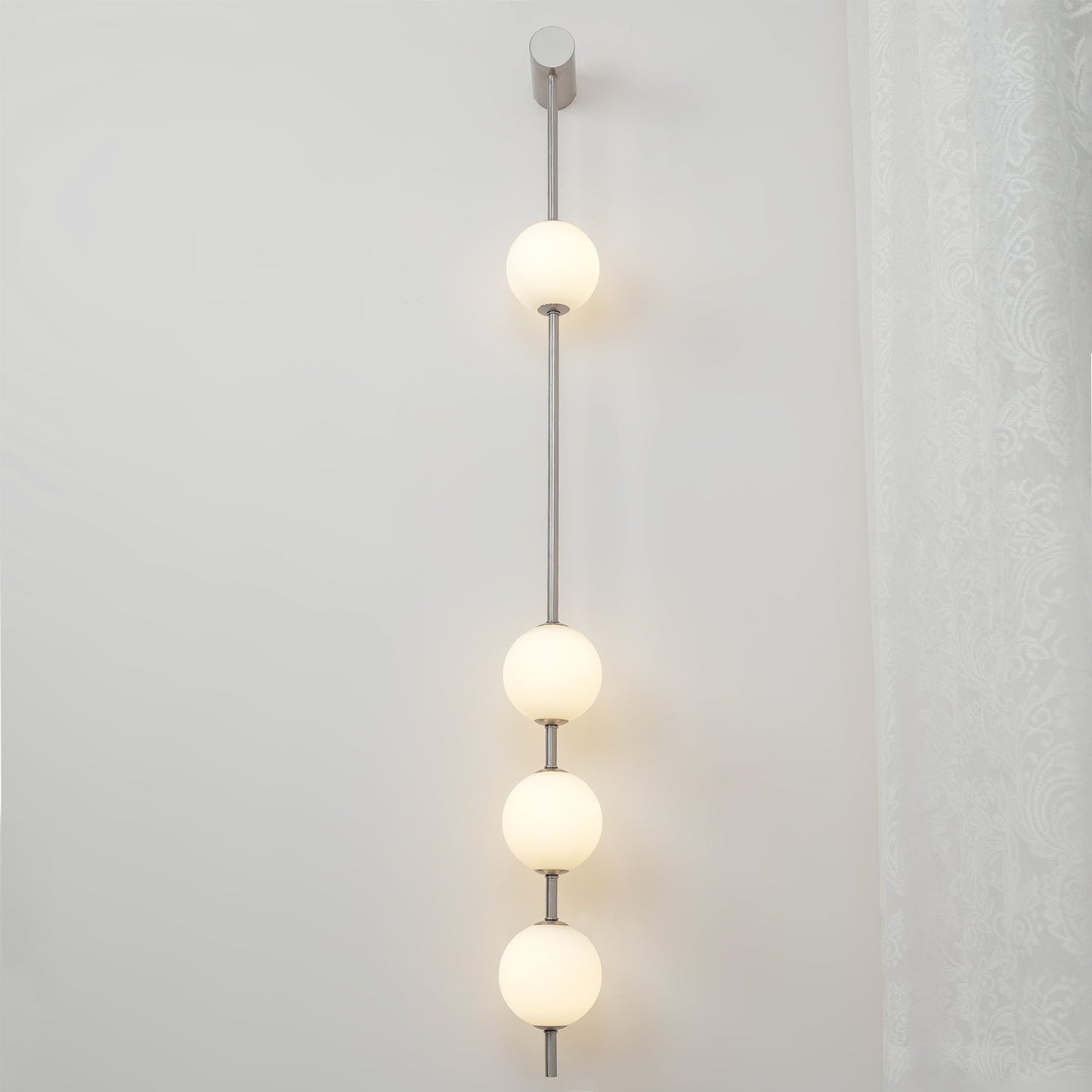 Vertical Balls Wall Lamp | Gold Brass | Set of 2