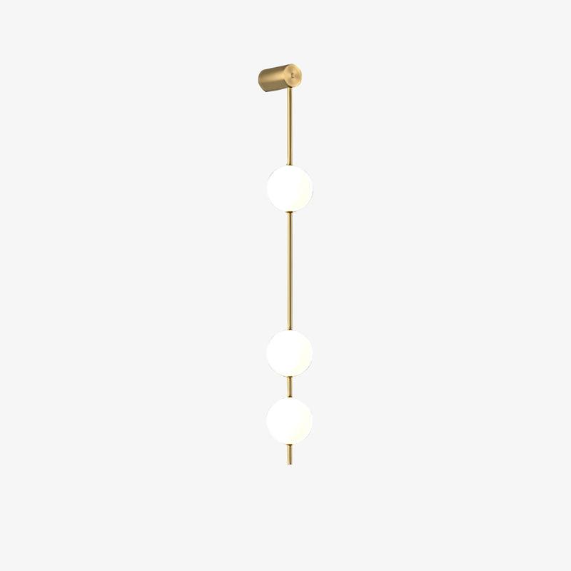 Vertical Balls Wall Lamp | Gold Brass | Set of 2