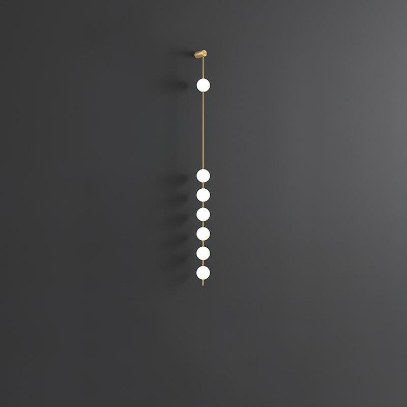 Vertical Balls Wall Lamp | Gold Brass | Set of 2
