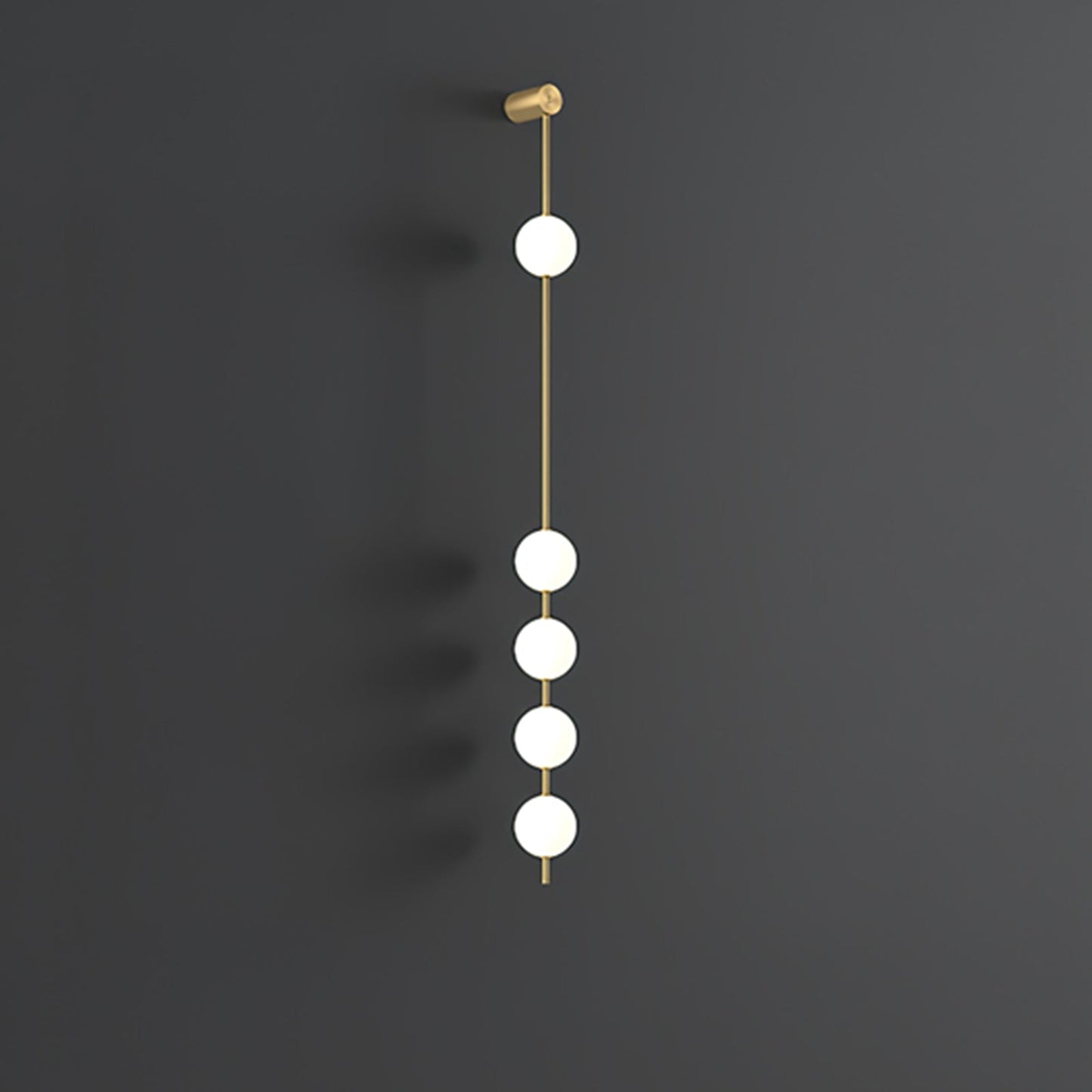 Vertical Balls Wall Lamp | Gold Brass | Set of 2