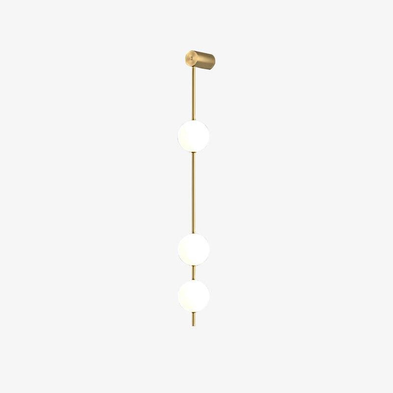 Vertical Balls Wall Lamp | Gold Brass | Set of 2