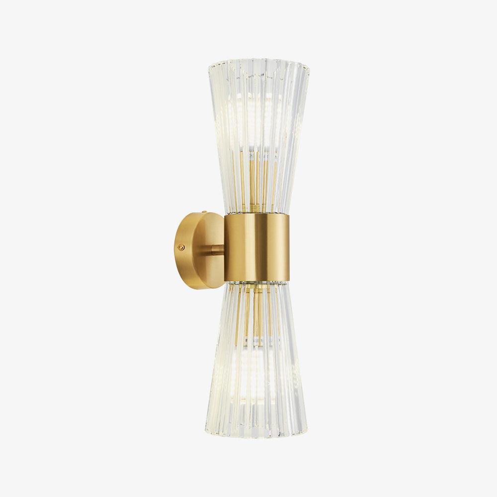 Vesta Wall Lamp Set | Iron & Crystal | Gold Finish | 2 Pieces