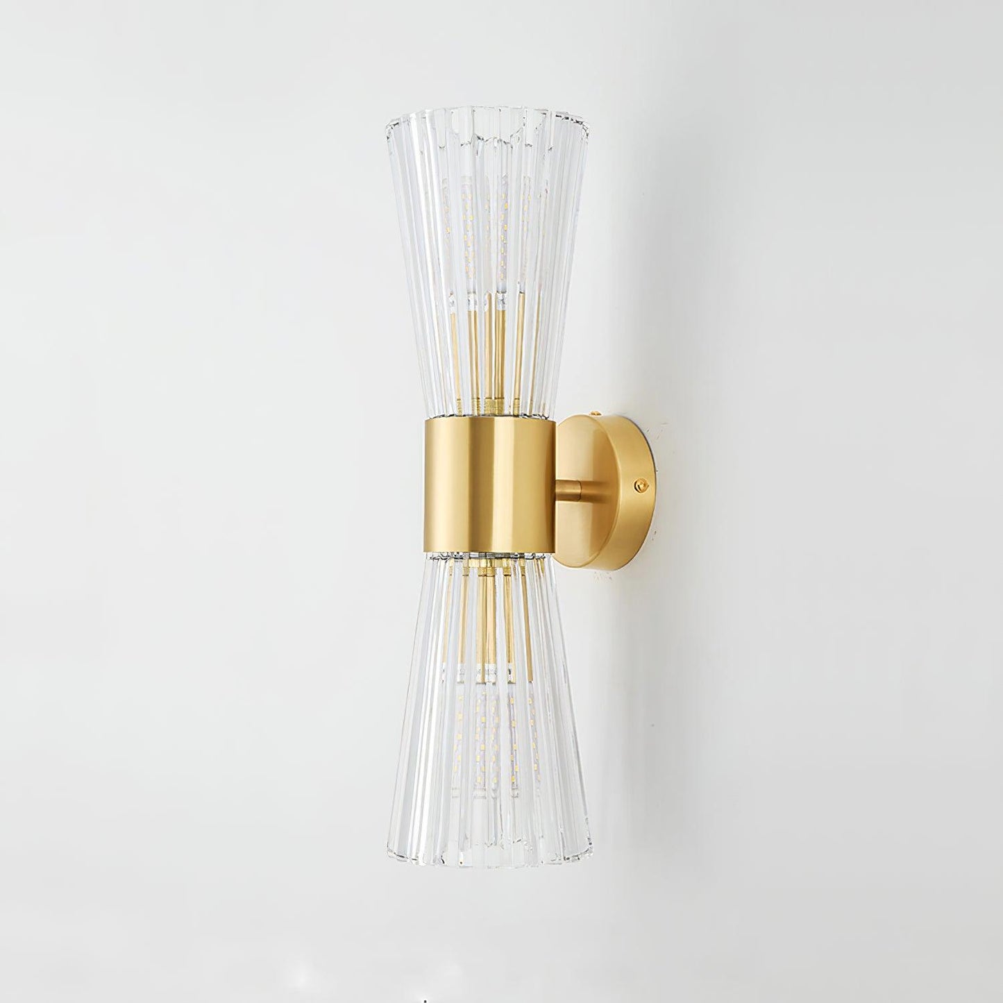 Vesta Wall Lamp Set | Iron & Crystal | Gold Finish | 2 Pieces
