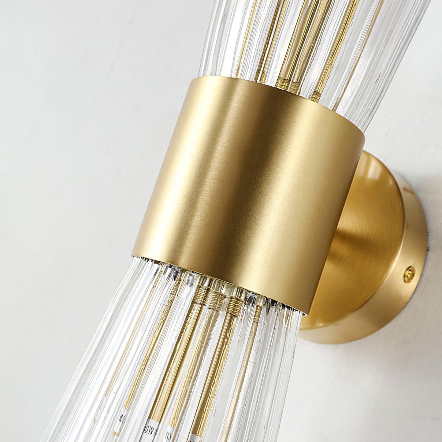 Vesta Wall Lamp Set | Iron & Crystal | Gold Finish | 2 Pieces