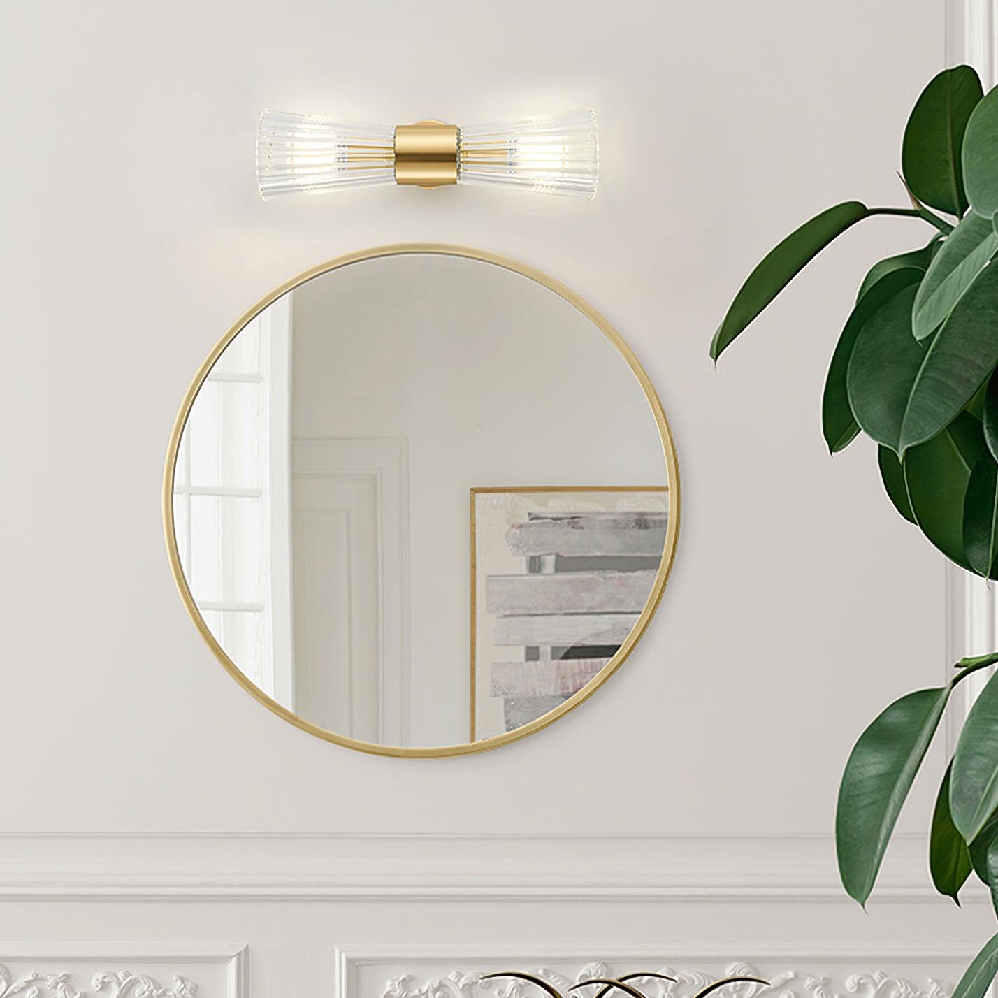 Vesta Wall Lamp Set | Iron & Crystal | Gold Finish | 2 Pieces