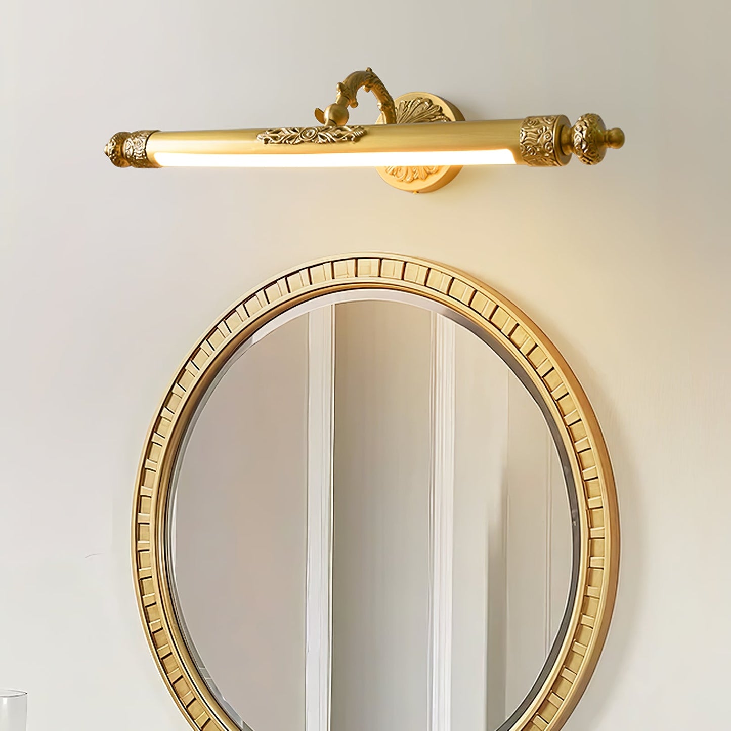 Wall Light Fixture | Brass & Acrylic | 58cm Diameter