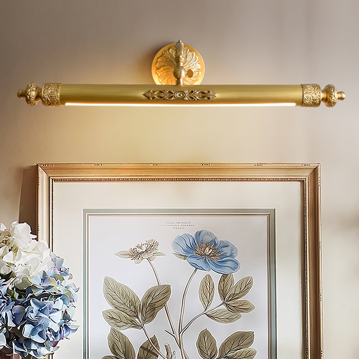 Wall Light Fixture | Brass & Acrylic | 58cm Diameter