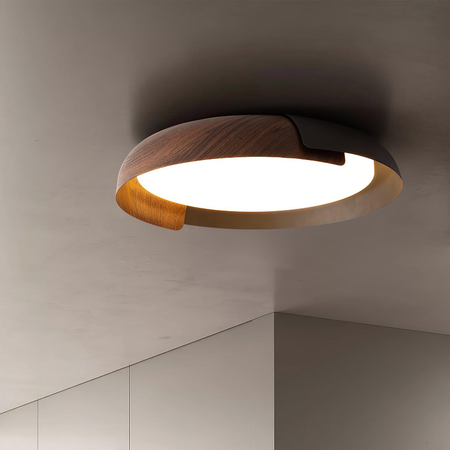 Ceiling Light Fixture | Metal & Acrylic | Round Design, 46cm/56cm