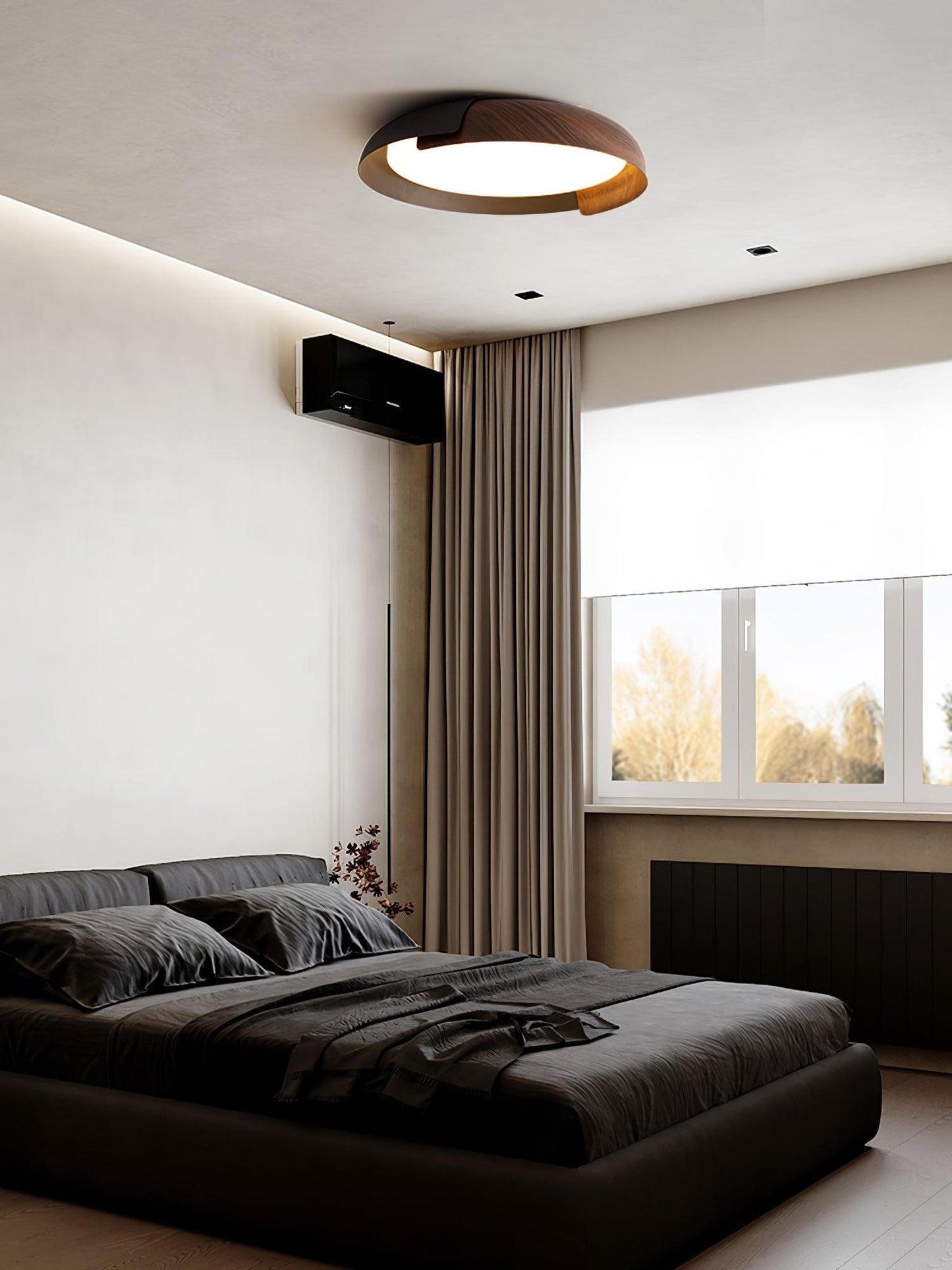 Ceiling Light Fixture | Metal & Acrylic | Round Design, 46cm/56cm