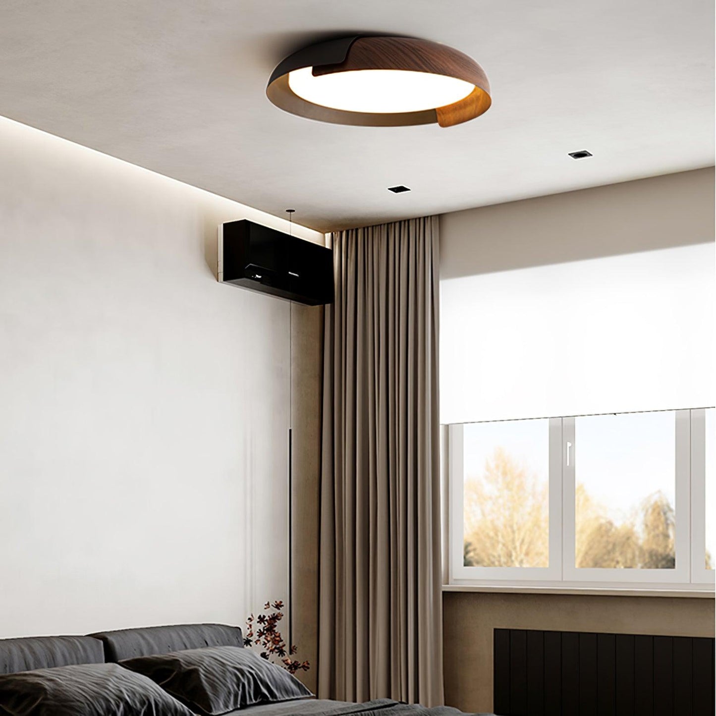 Ceiling Light Fixture | Metal & Acrylic | Round Design, 46cm/56cm