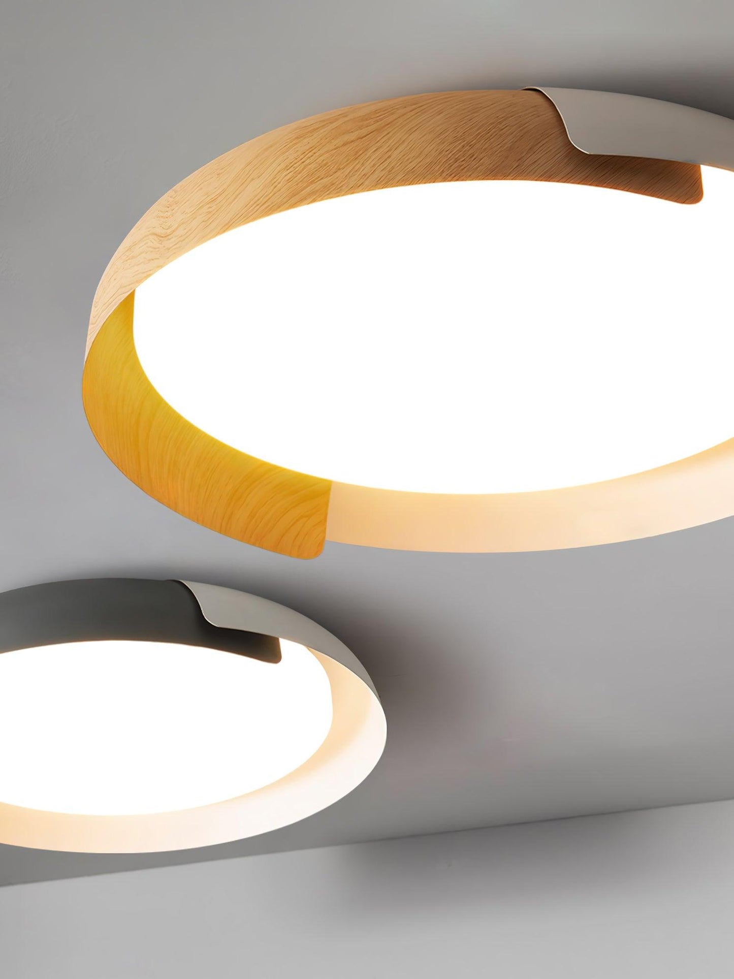 Ceiling Light Fixture | Metal & Acrylic | Round Design, 46cm/56cm