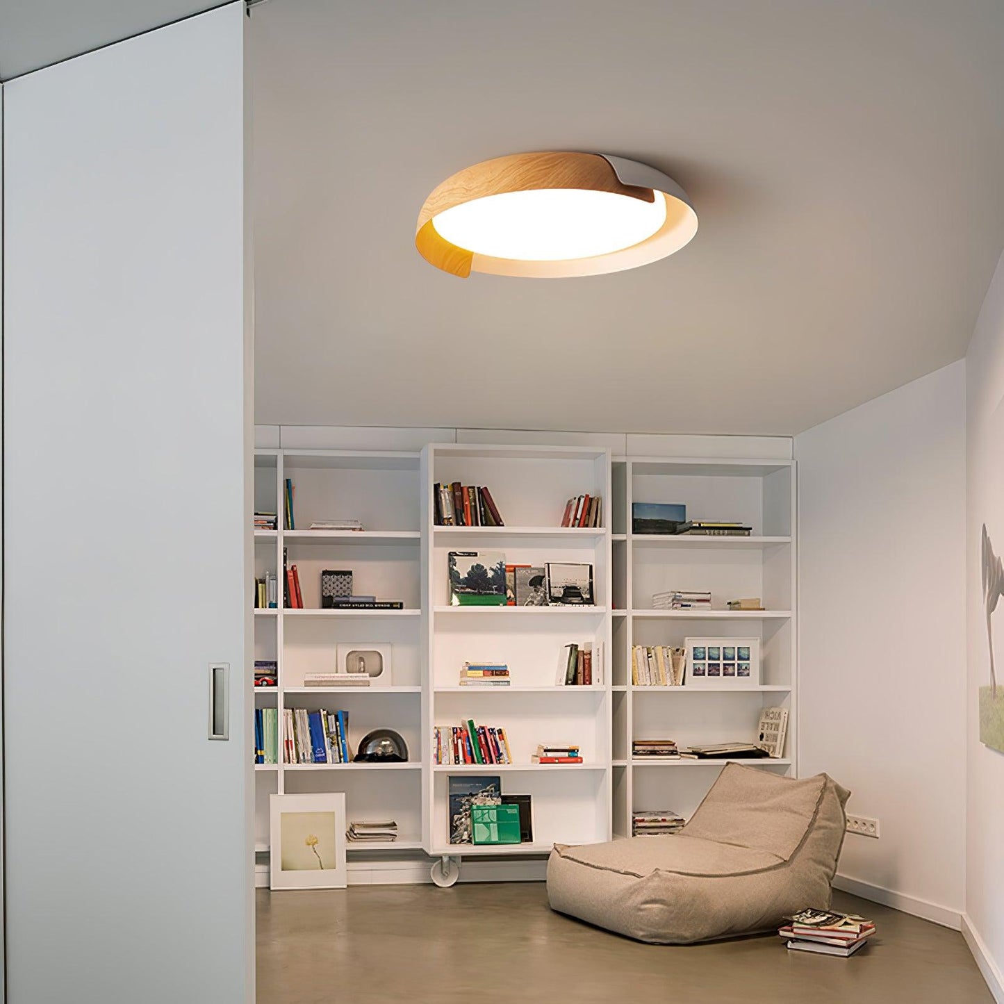 Ceiling Light Fixture | Metal & Acrylic | Round Design, 46cm/56cm