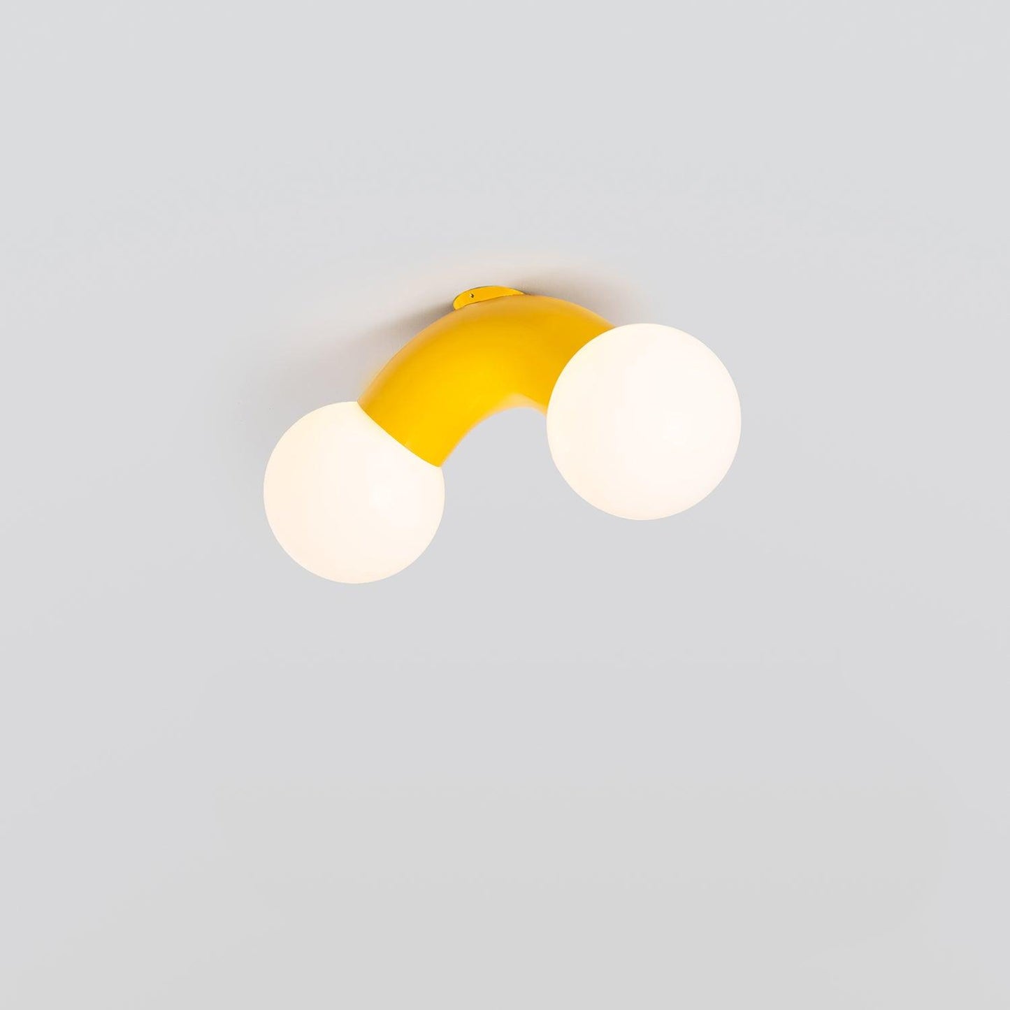Vine Wall Lamp | Chrome Arc with Glass Globes | Indoor Lighting