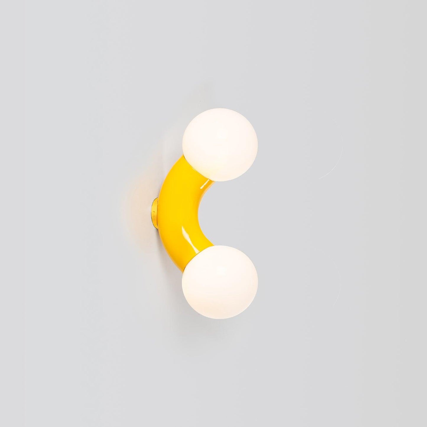 Vine Wall Lamp | Chrome Arc with Glass Globes | Indoor Lighting