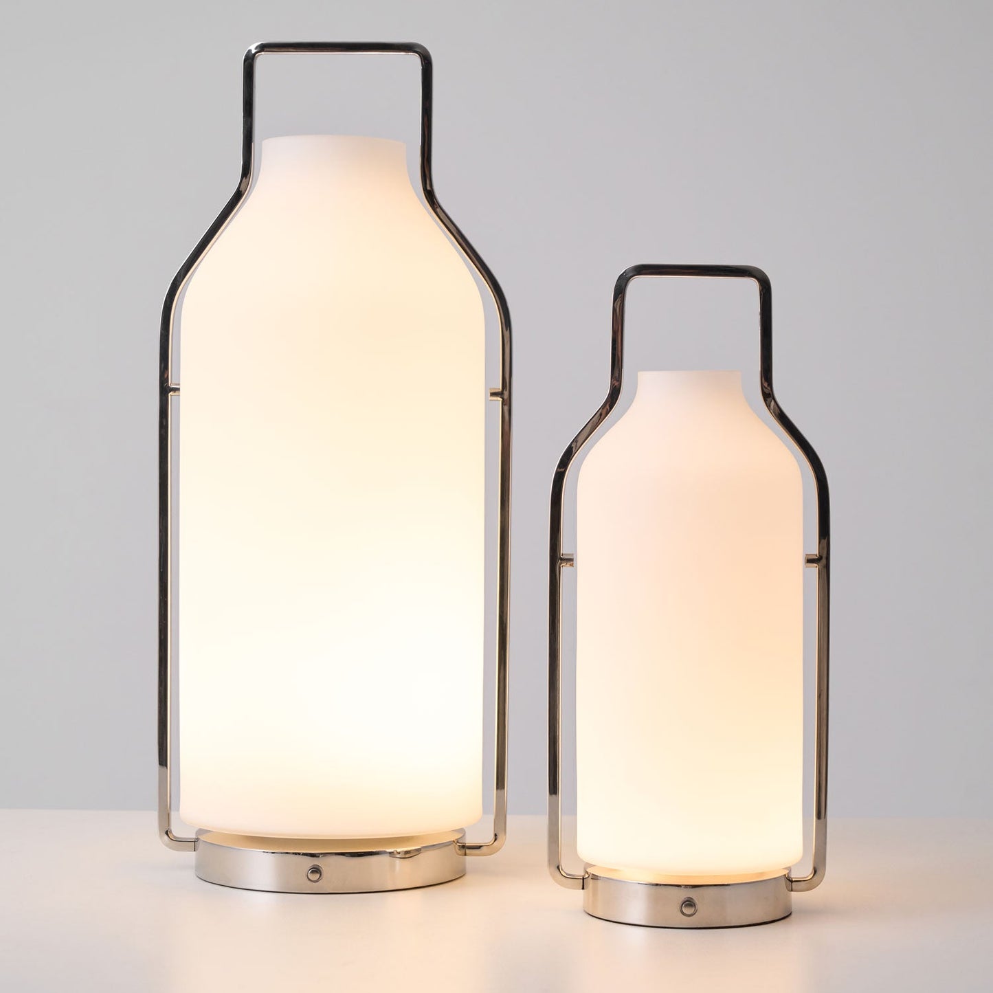 Vintara Lantern Table Lamp | Metal & Glass | Warm White