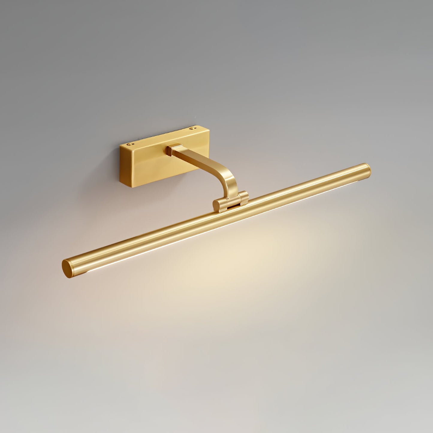 Linear LED Wall Light | Walnut & Brass | Set of 2