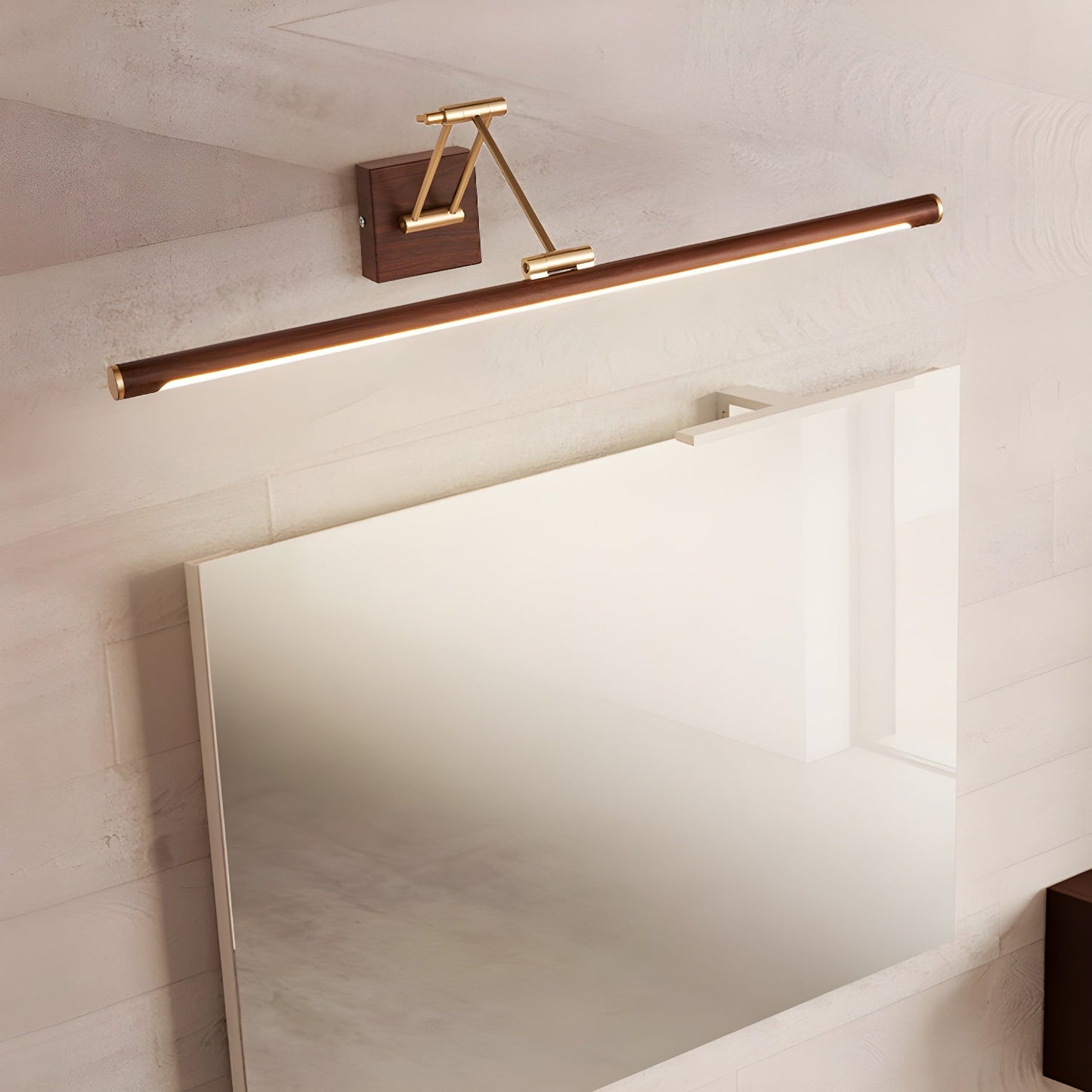 Linear Adjustable Wall Light | Brass & Acrylic | Set of 2