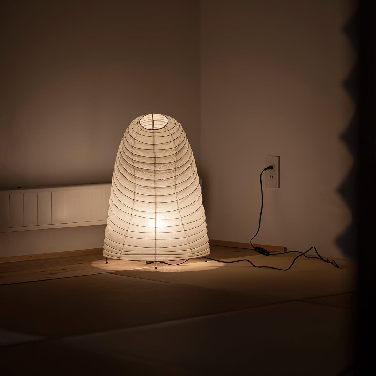 Akari Paper Table Lamp | Mulberry Rice Paper & Metal | 26cm, 30cm, 40cm Sizes