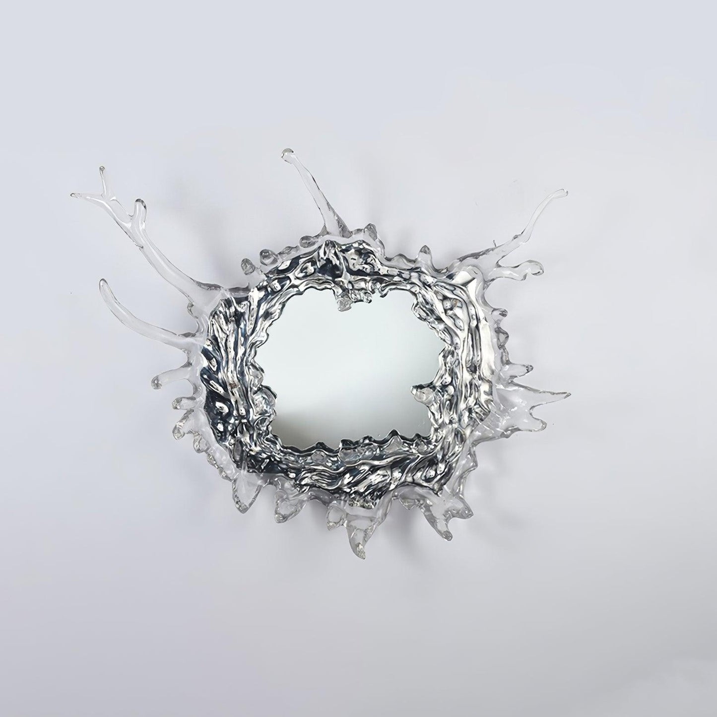 Mirror Wall Lamp | Stainless Steel & Mirror | Gold or Chrome Finish