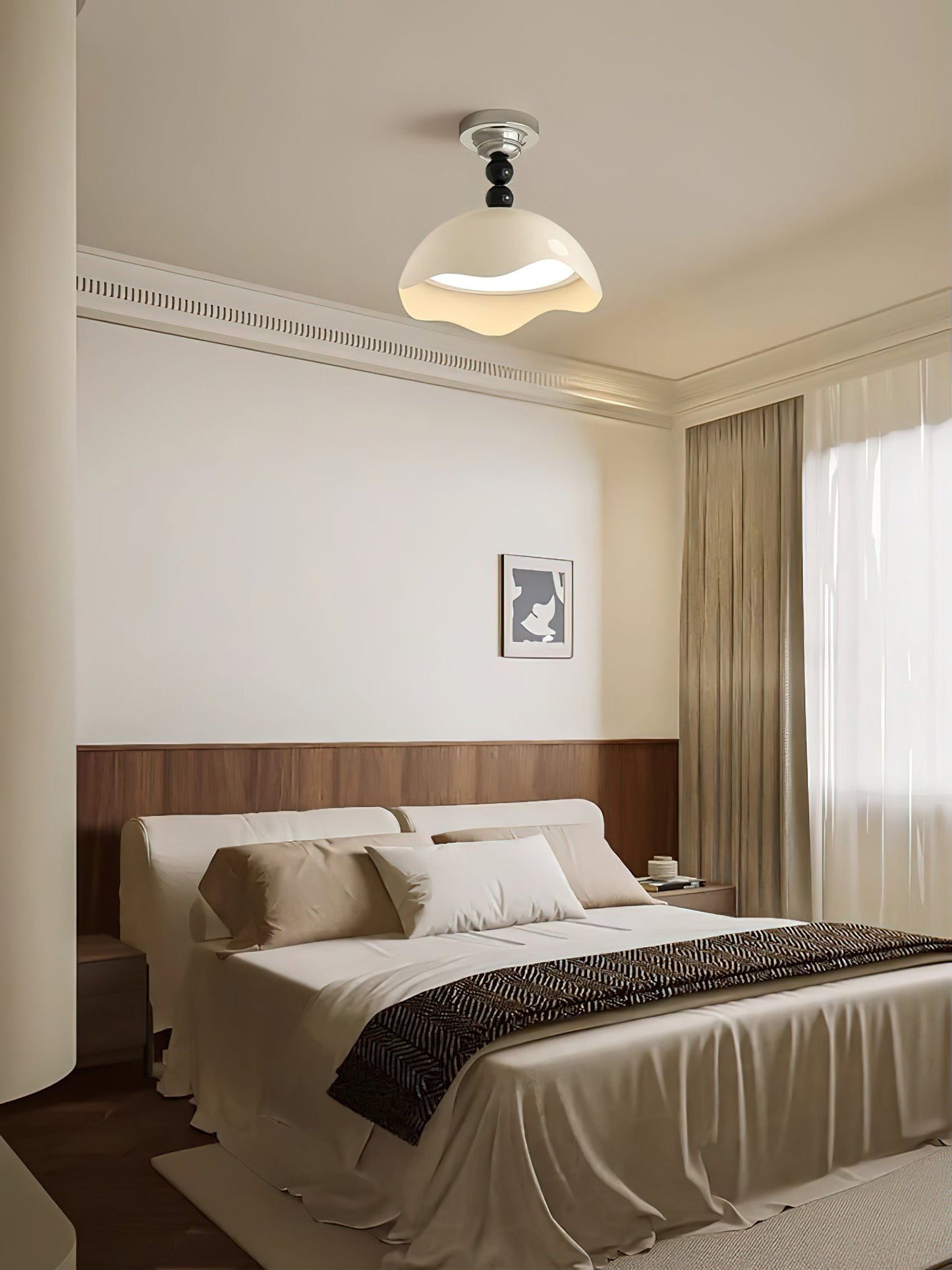 Wave Crest Ceiling Lamp | Metal & Acrylic | 35cm Diameter