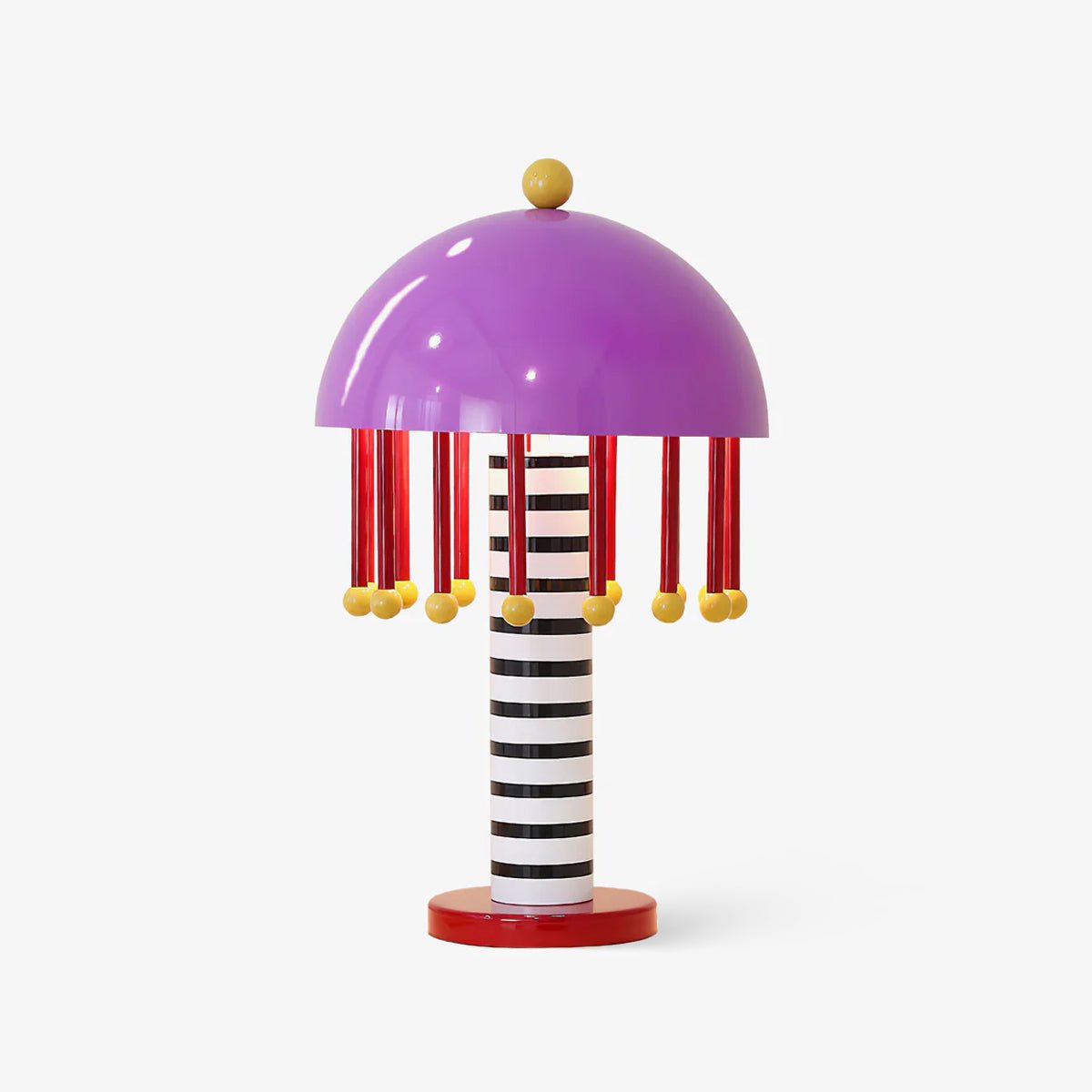 Mushroom Table Lamp | Colorful Metal Design | 35cm Diameter