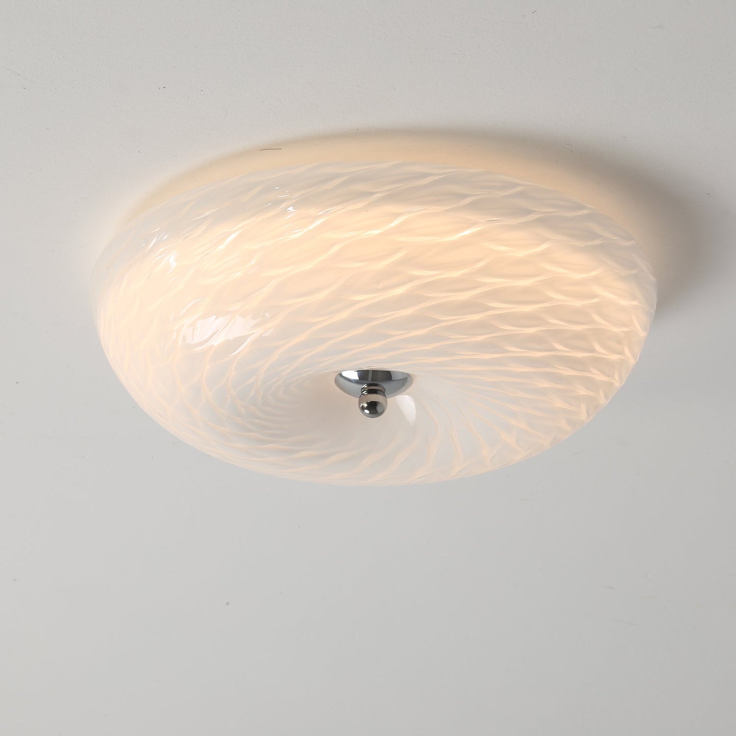 Whirlpool Ceiling Light | Glass Swirling Design | 45cm Diameter