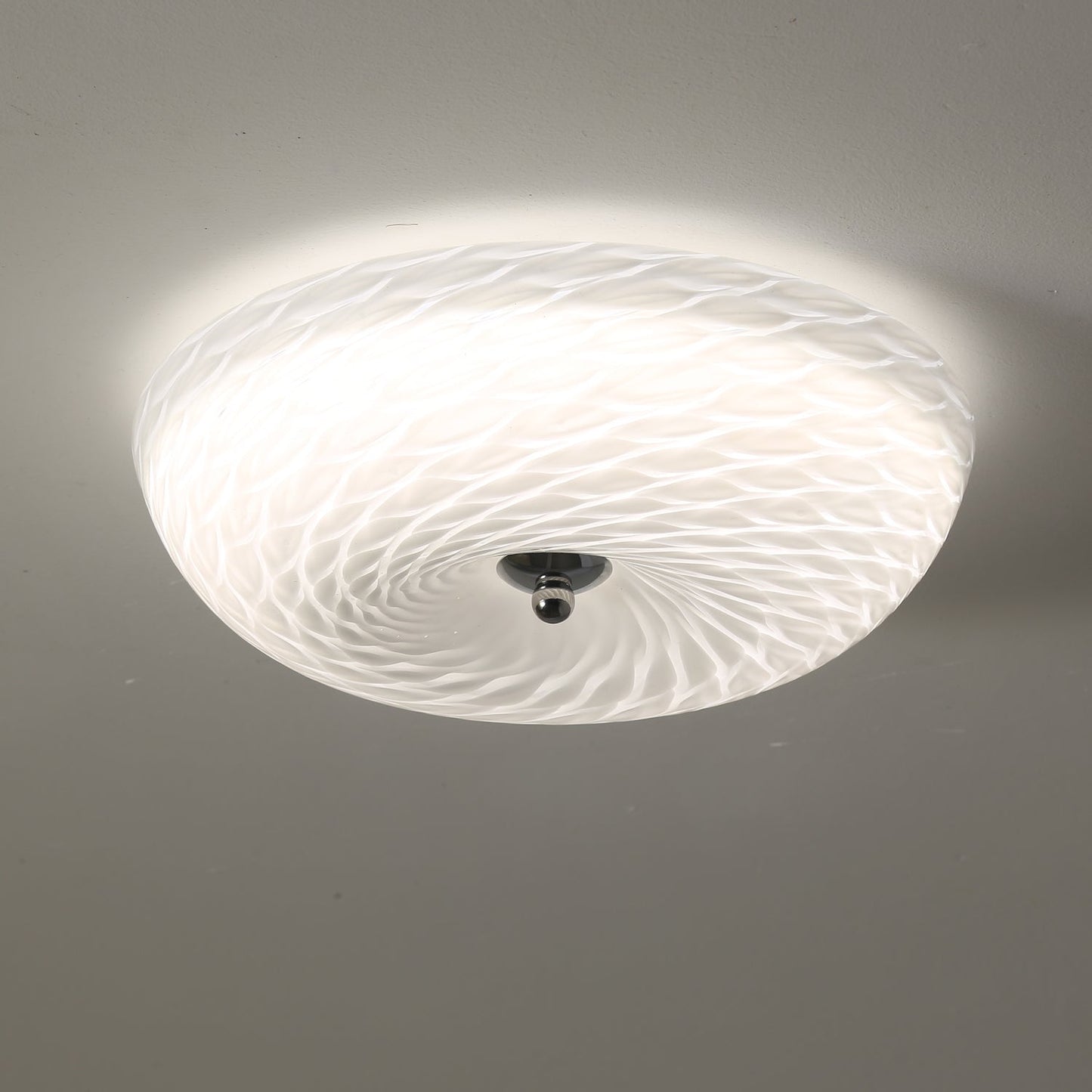 Whirlpool Ceiling Light | Glass Swirling Design | 45cm Diameter
